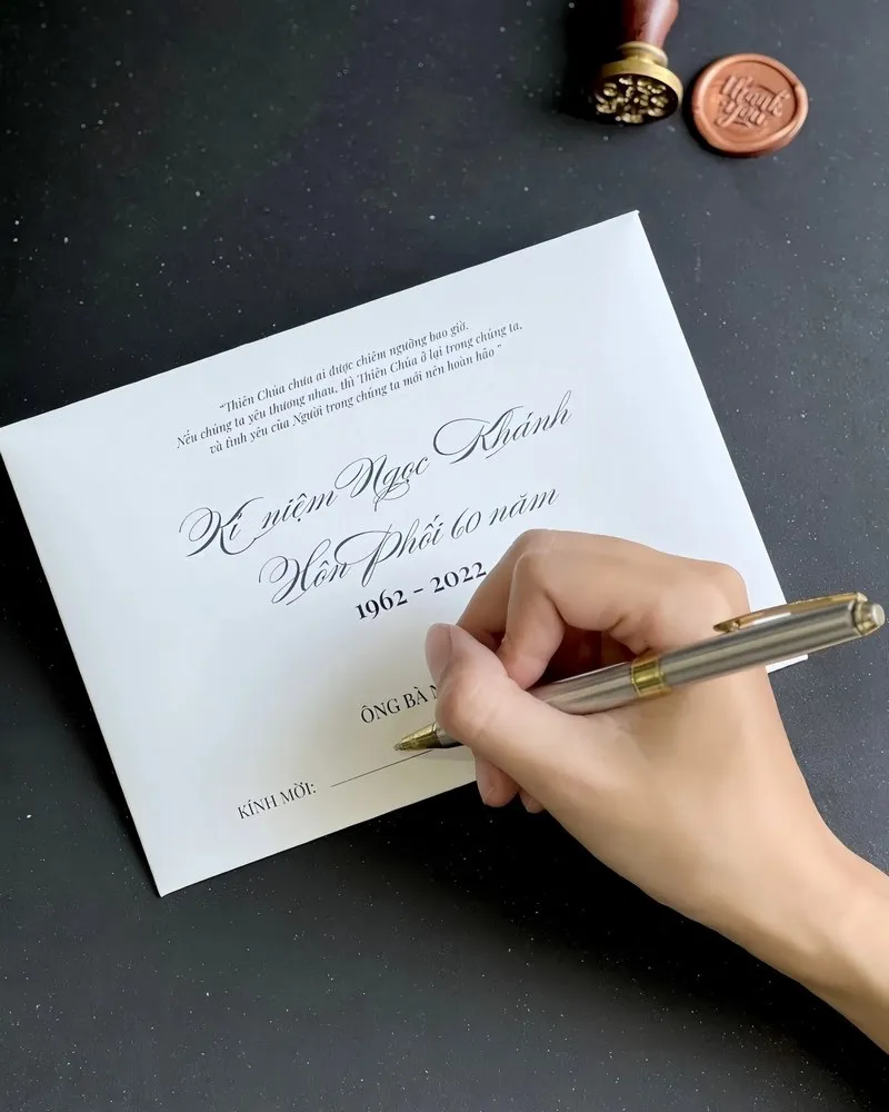 cách viết thiệp cưới