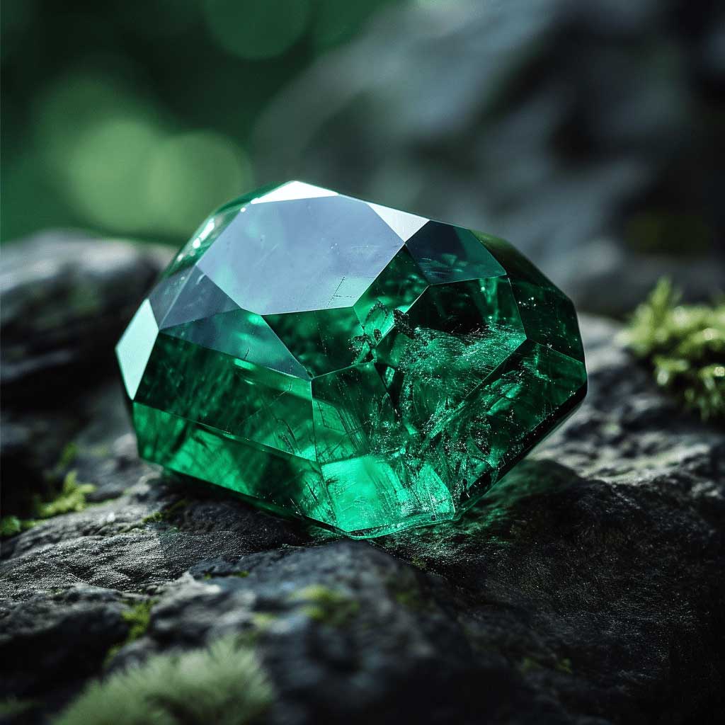đá quý hình khối emerald